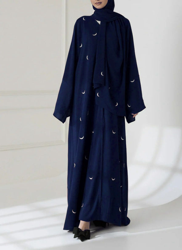 Moon Embroidery Abaya